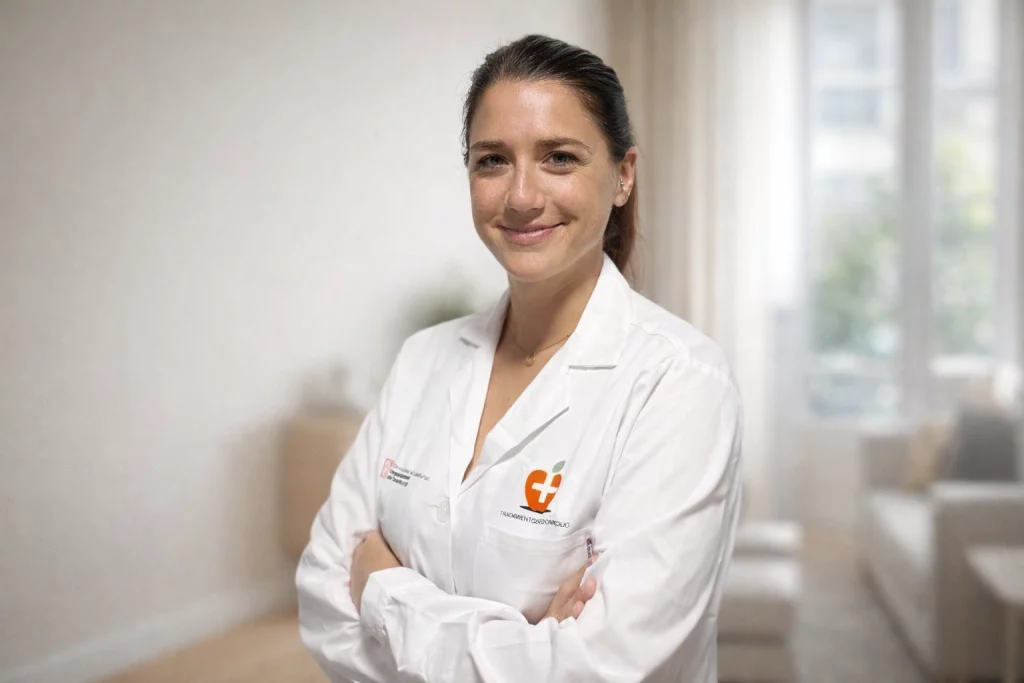 Marta Farré Ros fisioterapeuta a domicilio especializada en rehabilitación geriátrica en Madrid